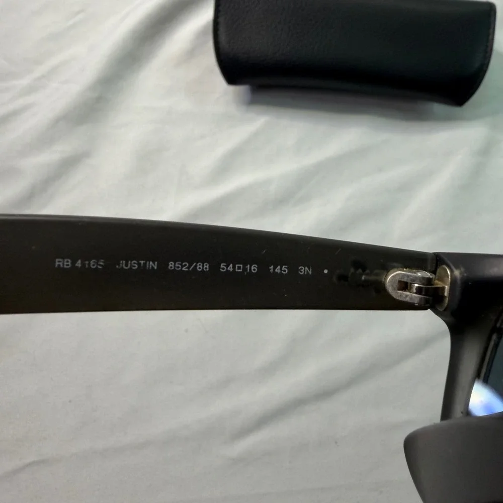 Ray-Ban Justin RB4165 Grey Gradient Matte Sunglasses 54mm Prescription Lenses